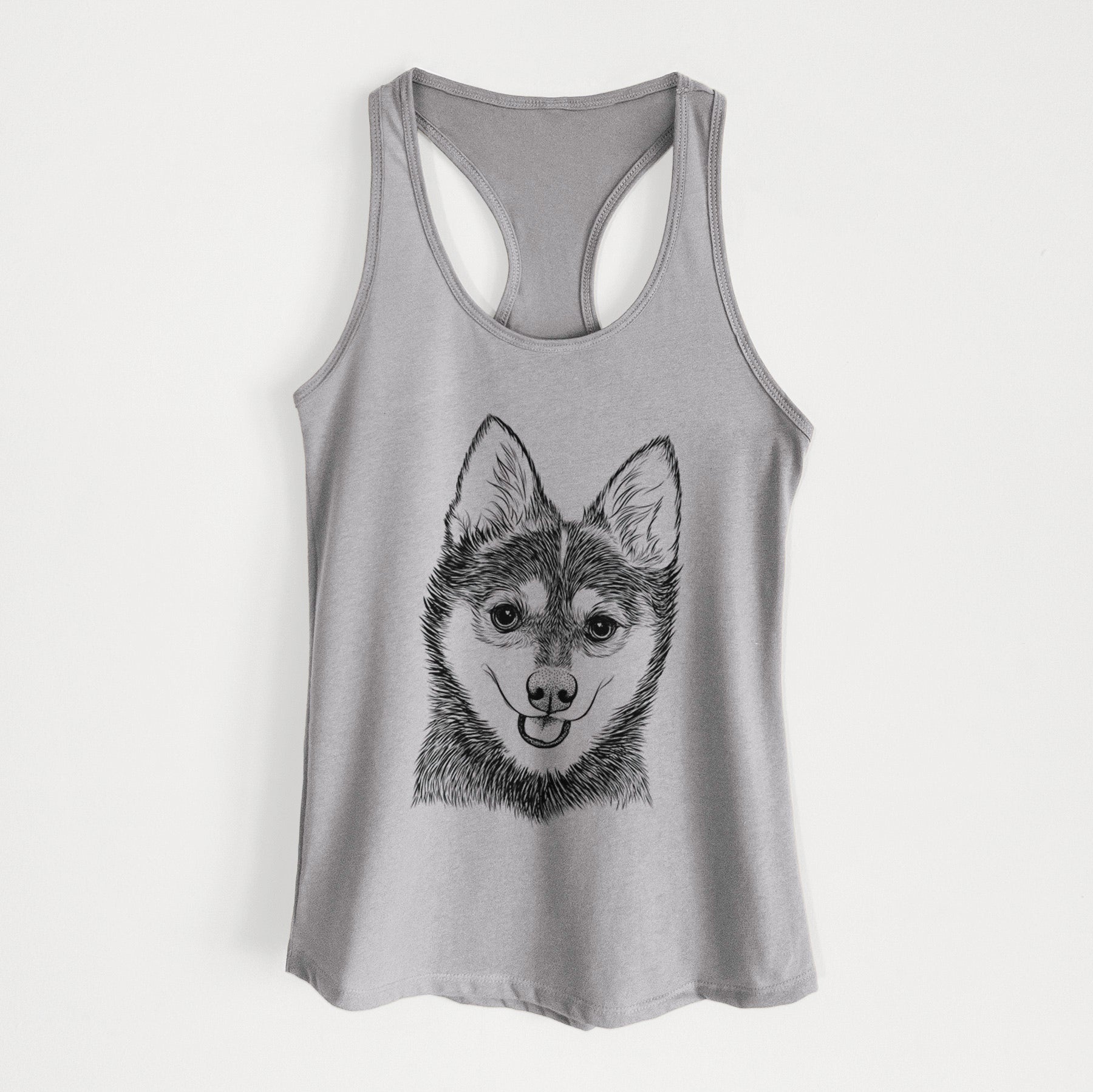 Posey the Alaskan Klee Kai - Women's Racerback Tanktop