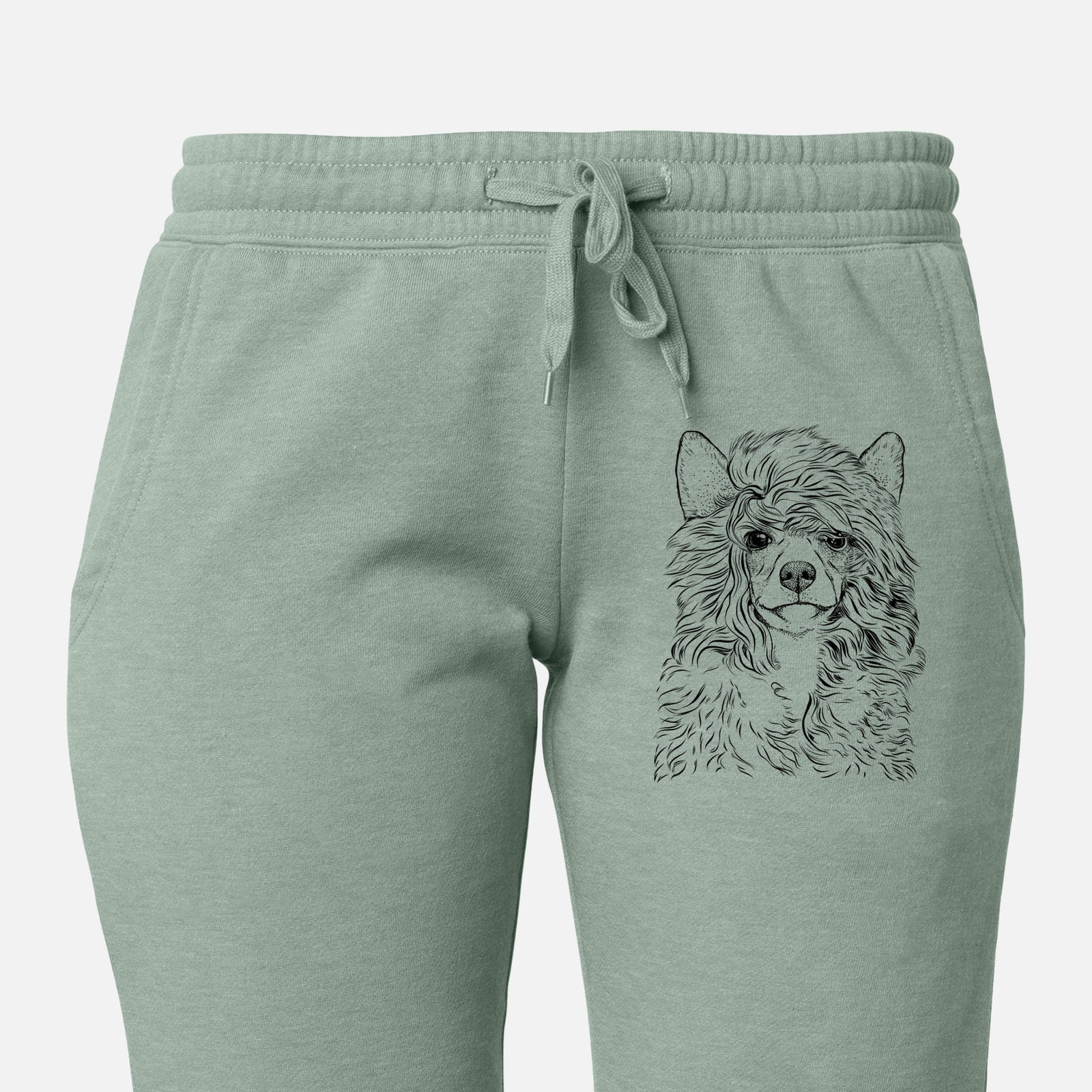 Preston the Powderpuff Chinese Crested - Women's Cali Wave Joggers