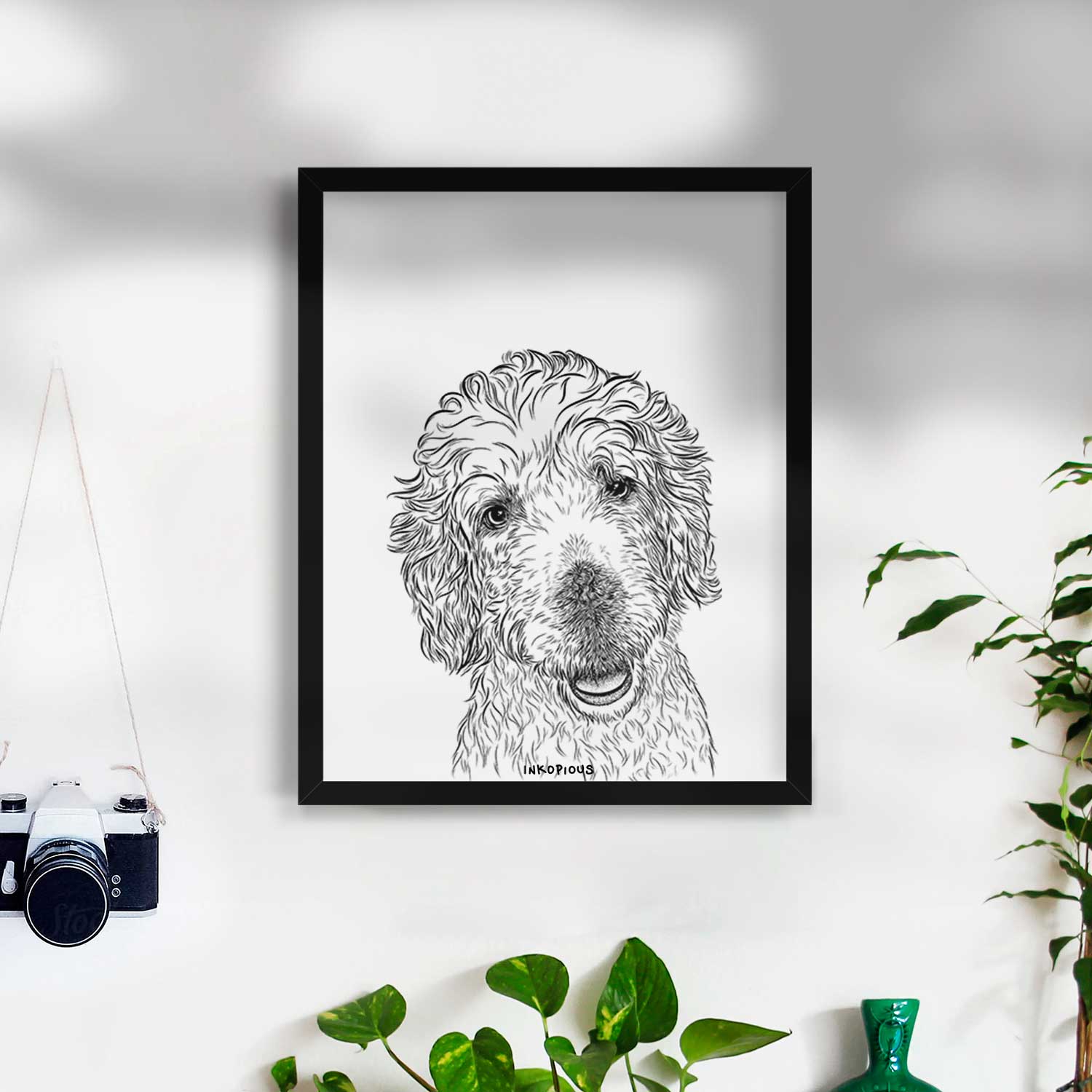 Preston the Labradoodle Art Print