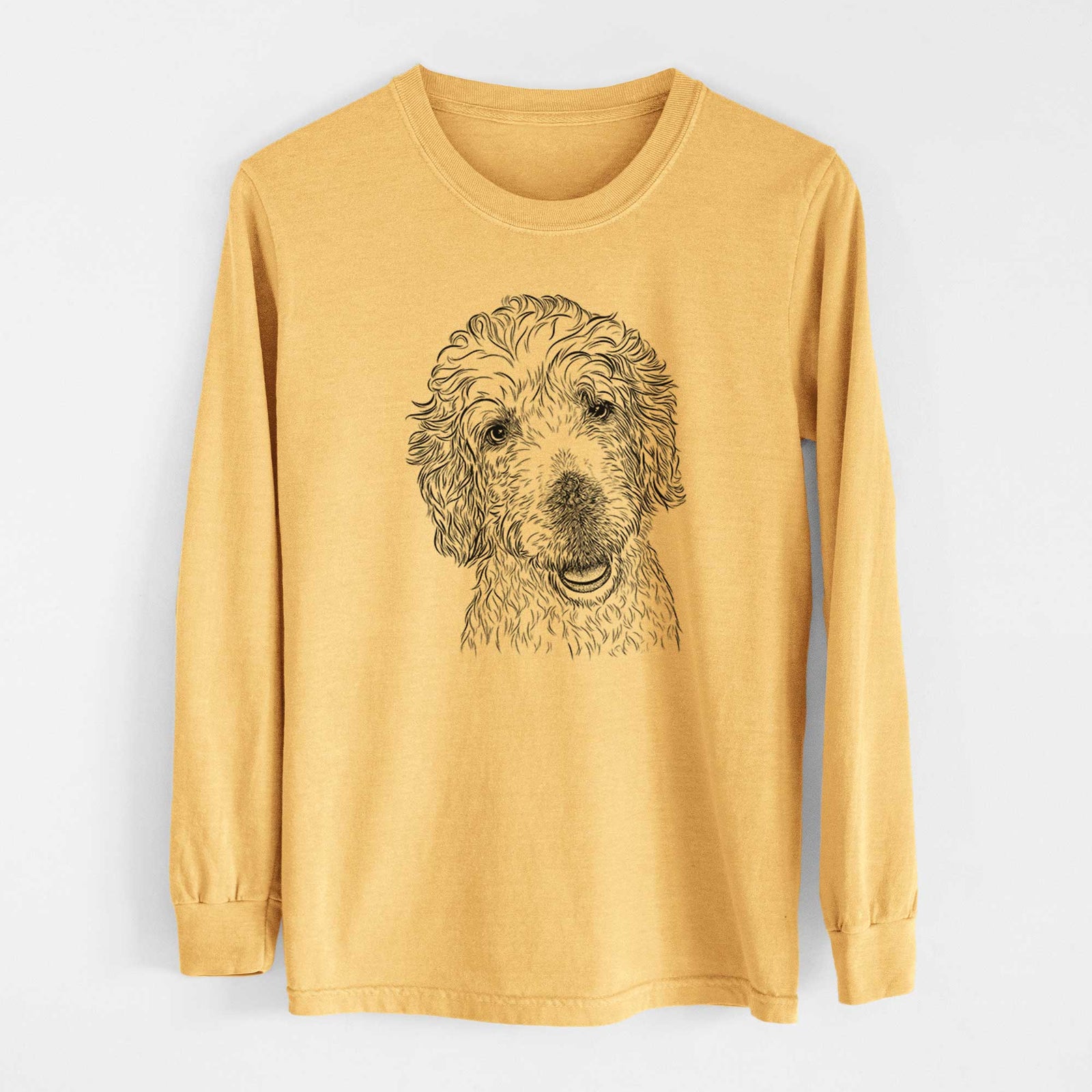 Bare Preston the Labradoodle - Heavyweight 100% Cotton Long Sleeve