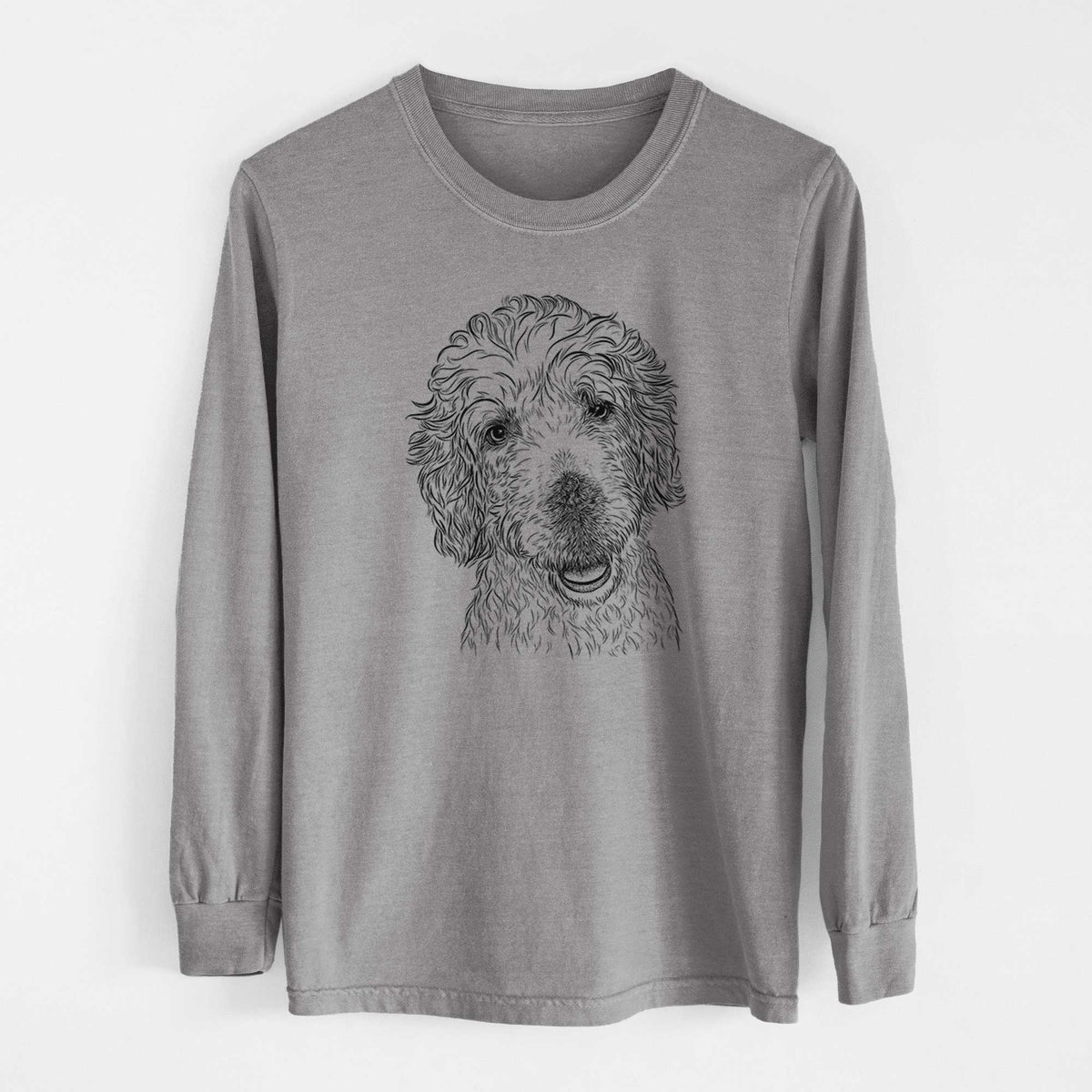 Bare Preston the Labradoodle - Heavyweight 100% Cotton Long Sleeve