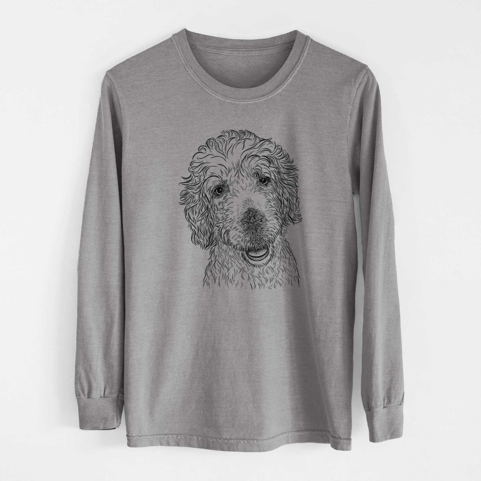 Bare Preston the Labradoodle - Heavyweight 100% Cotton Long Sleeve
