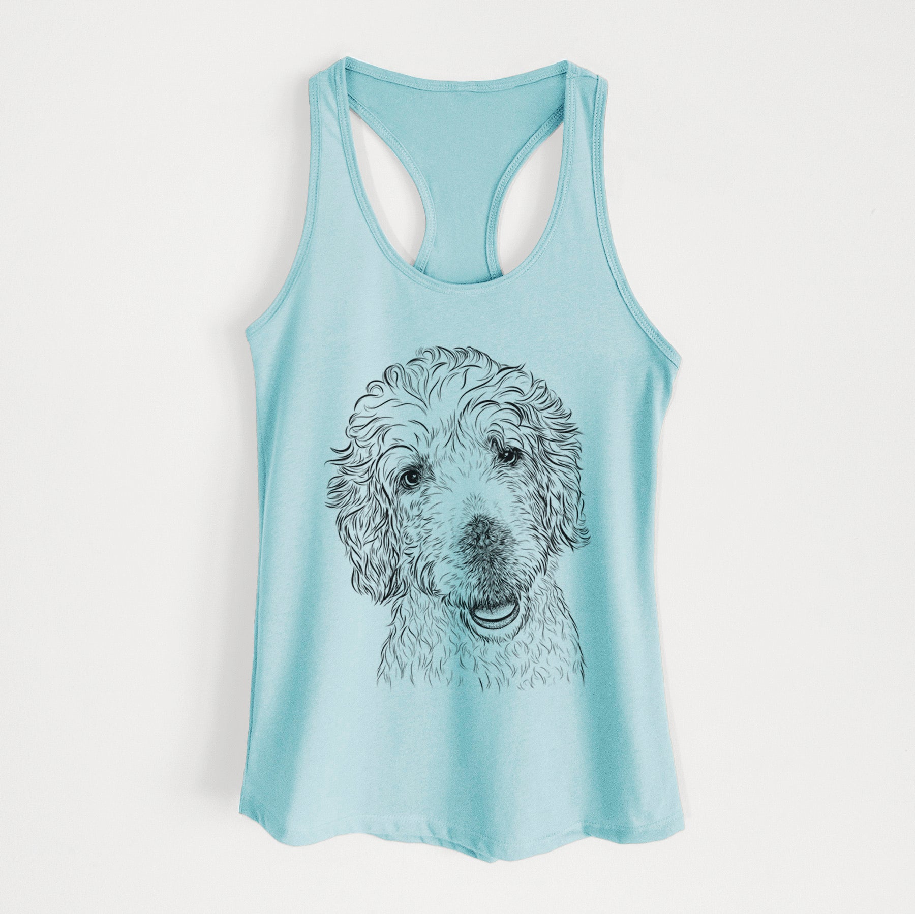 Preston the Labradoodle - Women's Racerback Tanktop