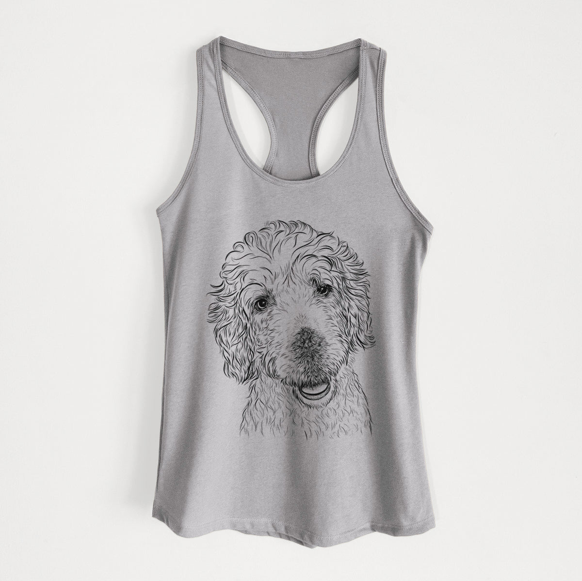 Preston the Labradoodle - Women&#39;s Racerback Tanktop