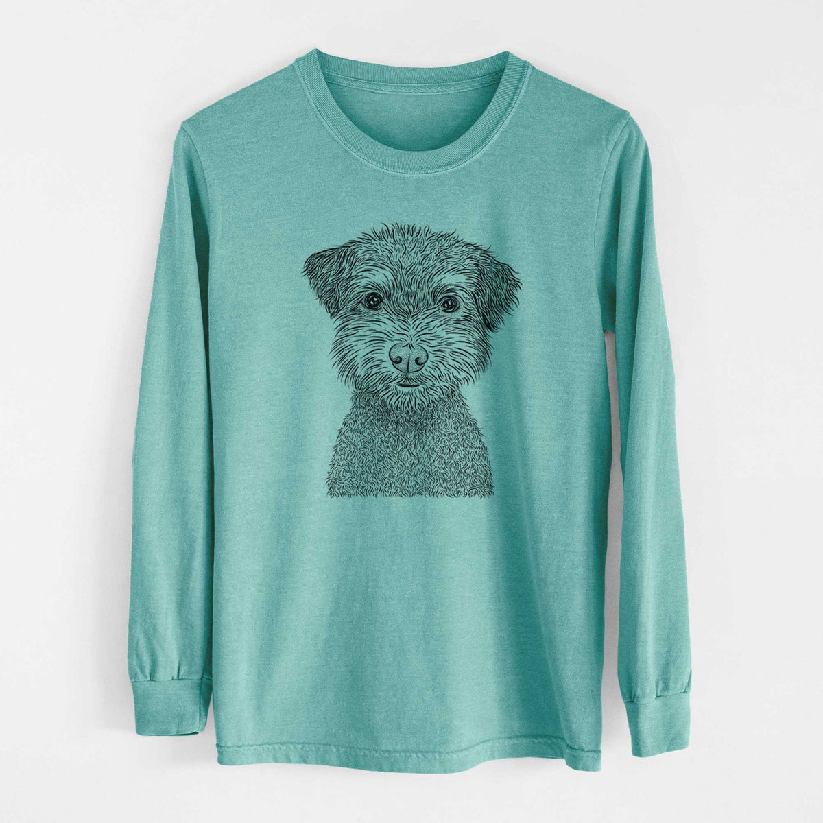 Bare Pretzel the Schnoodle - Heavyweight 100% Cotton Long Sleeve