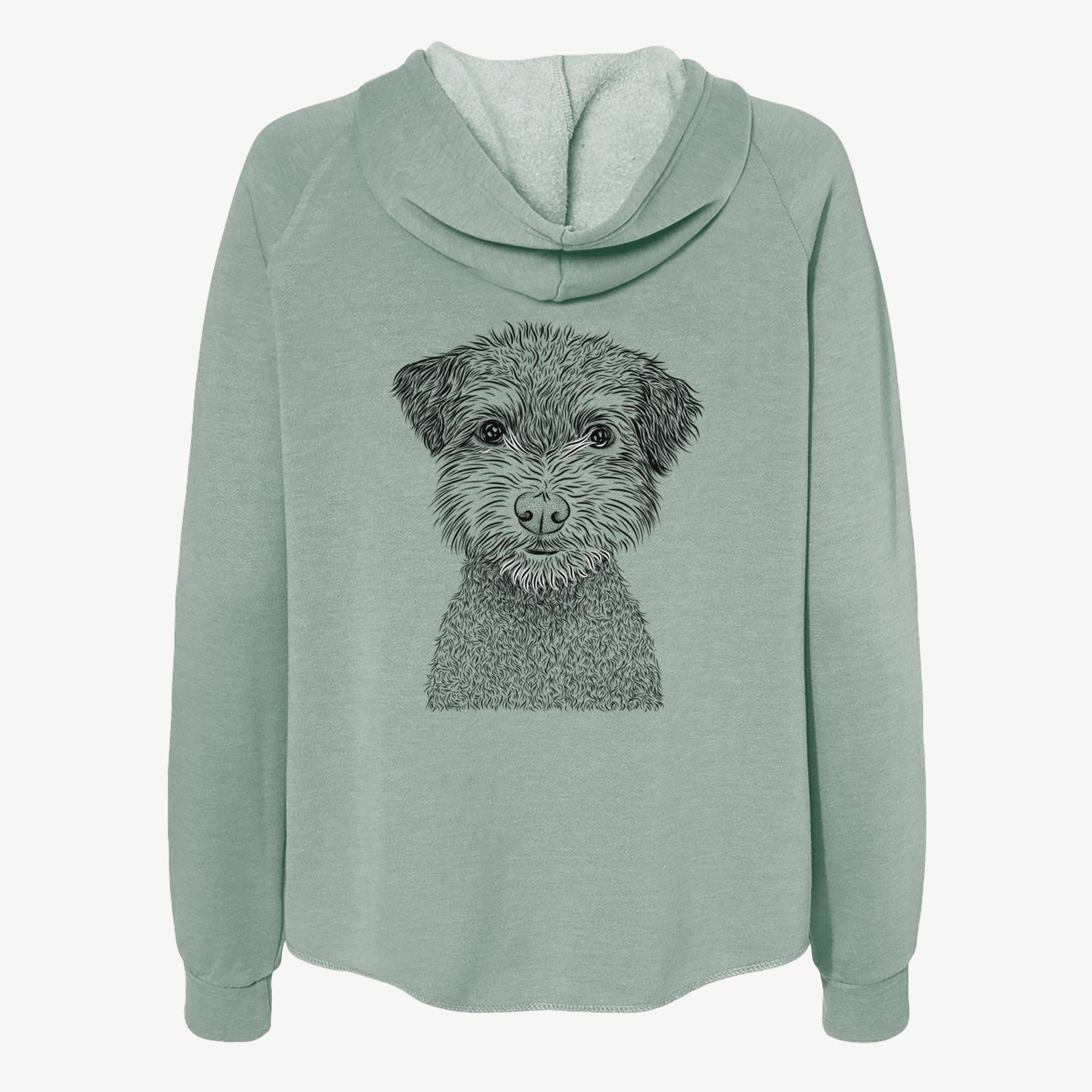 Pretzel the Schnoodle - Women's Cali Wave Zip-Up Sweatshirt