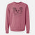 Bare Princess Ava the Long Haired Chihuahua - Unisex Pigment Dyed Crew Sweatshirt