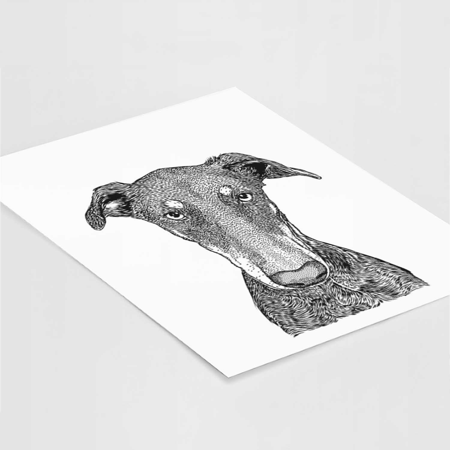 Princess Fiona the Doberman Pinscher Art Print