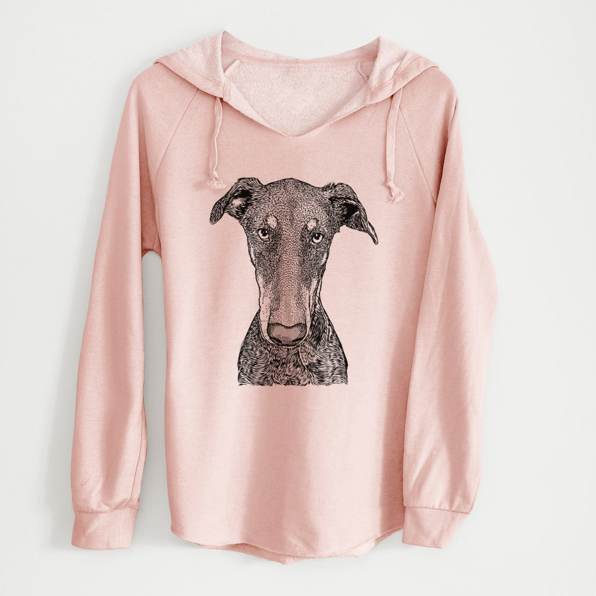Bare Princess Fiona the Doberman Pinscher - Cali Wave Hooded Sweatshirt