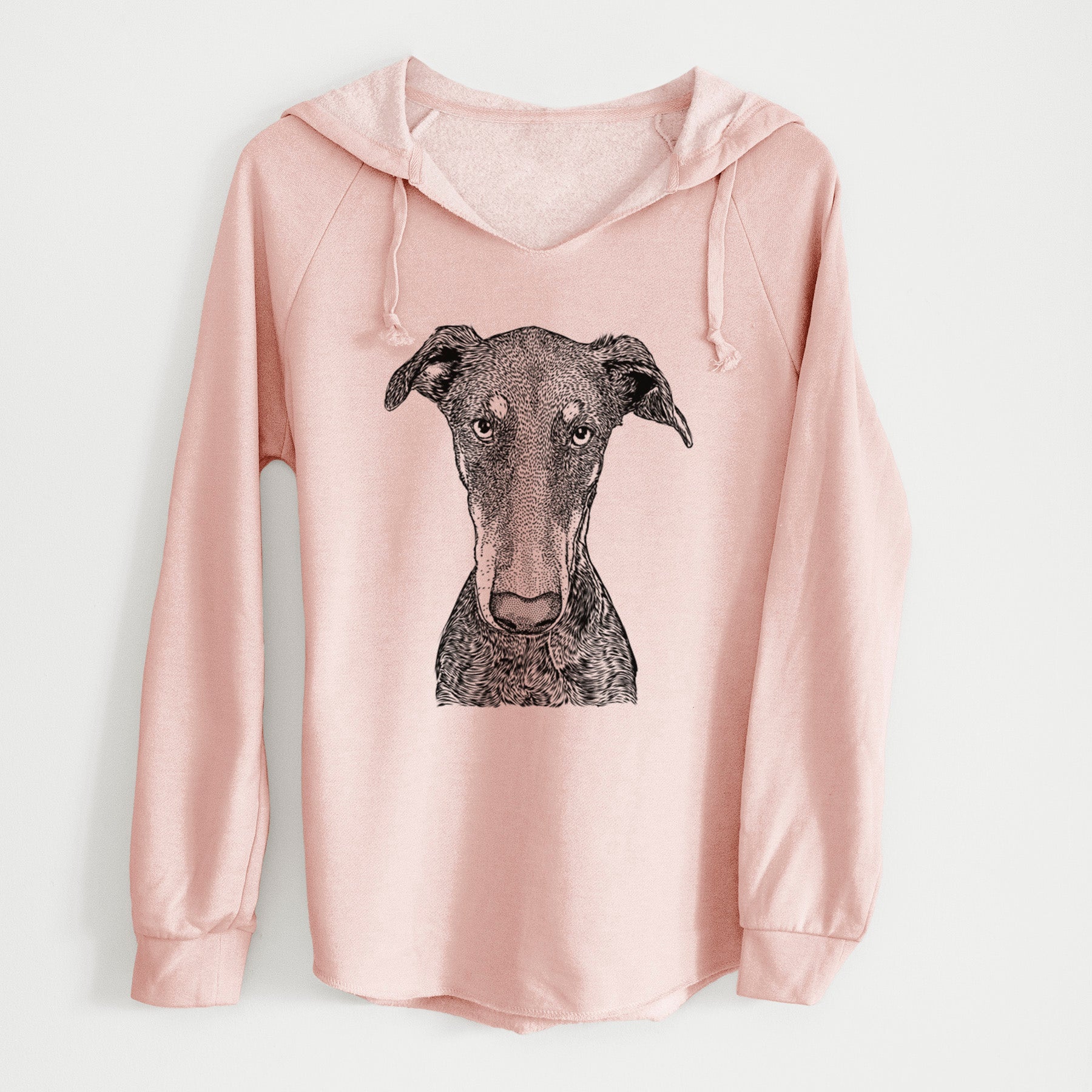 Bare Princess Fiona the Doberman Pinscher - Cali Wave Hooded Sweatshirt