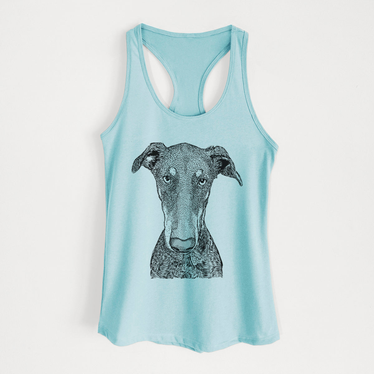 Princess Fiona the Doberman Pinscher - Women's Racerback Tanktop