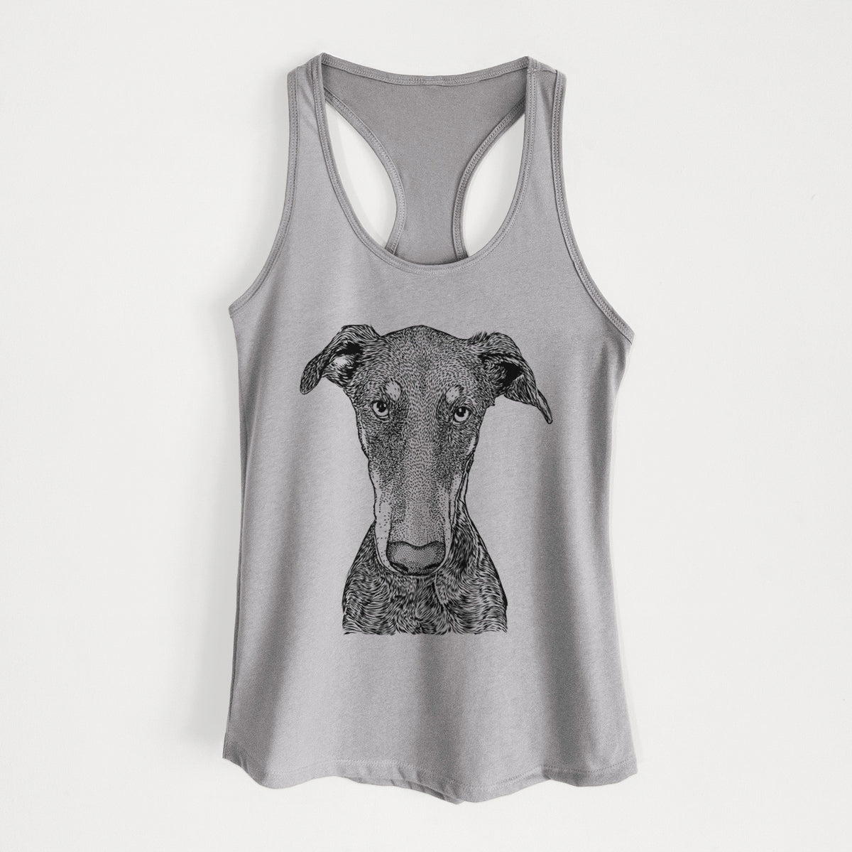 Princess Fiona the Doberman Pinscher - Women&#39;s Racerback Tanktop