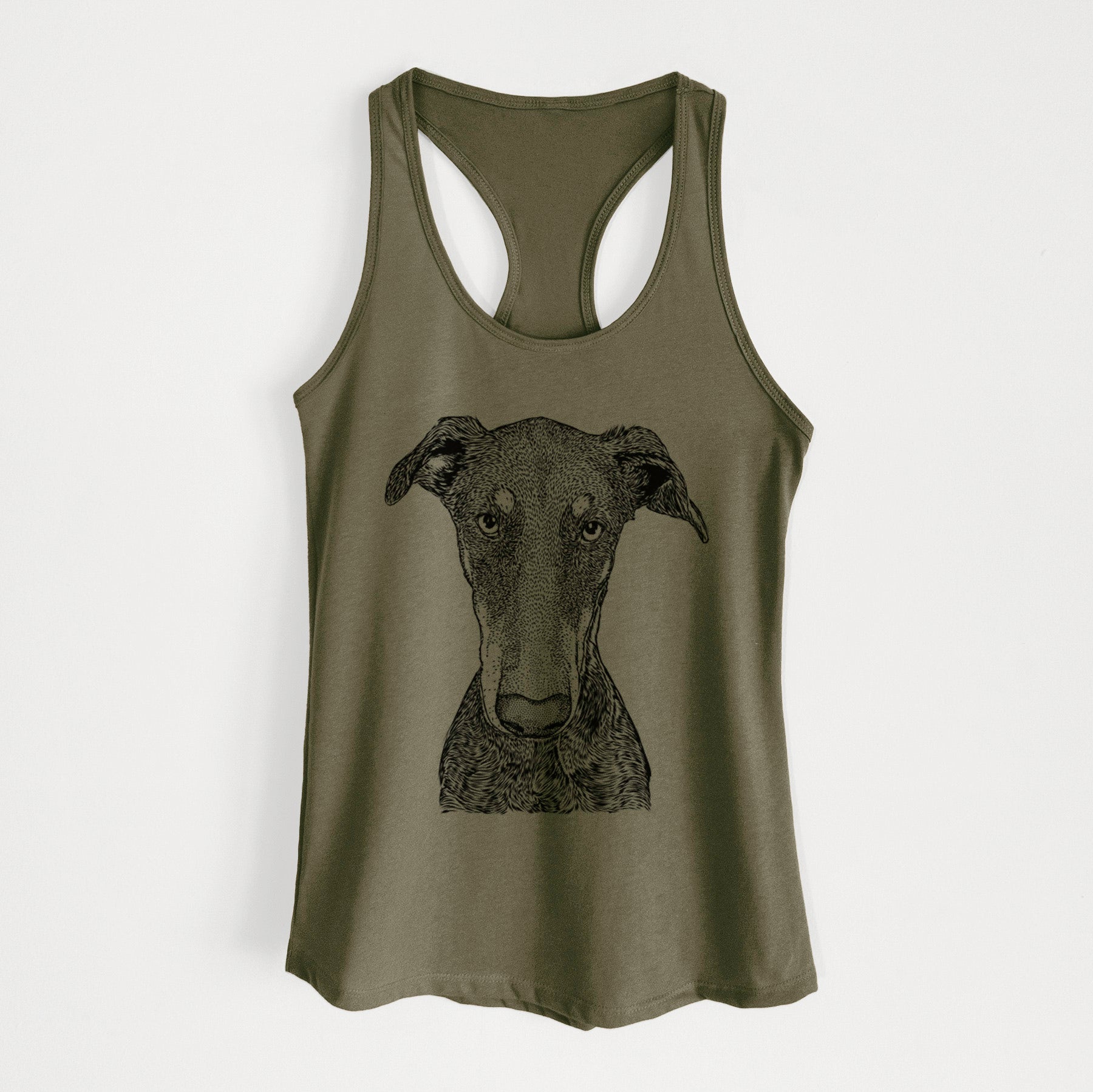 Princess Fiona the Doberman Pinscher - Women's Racerback Tanktop