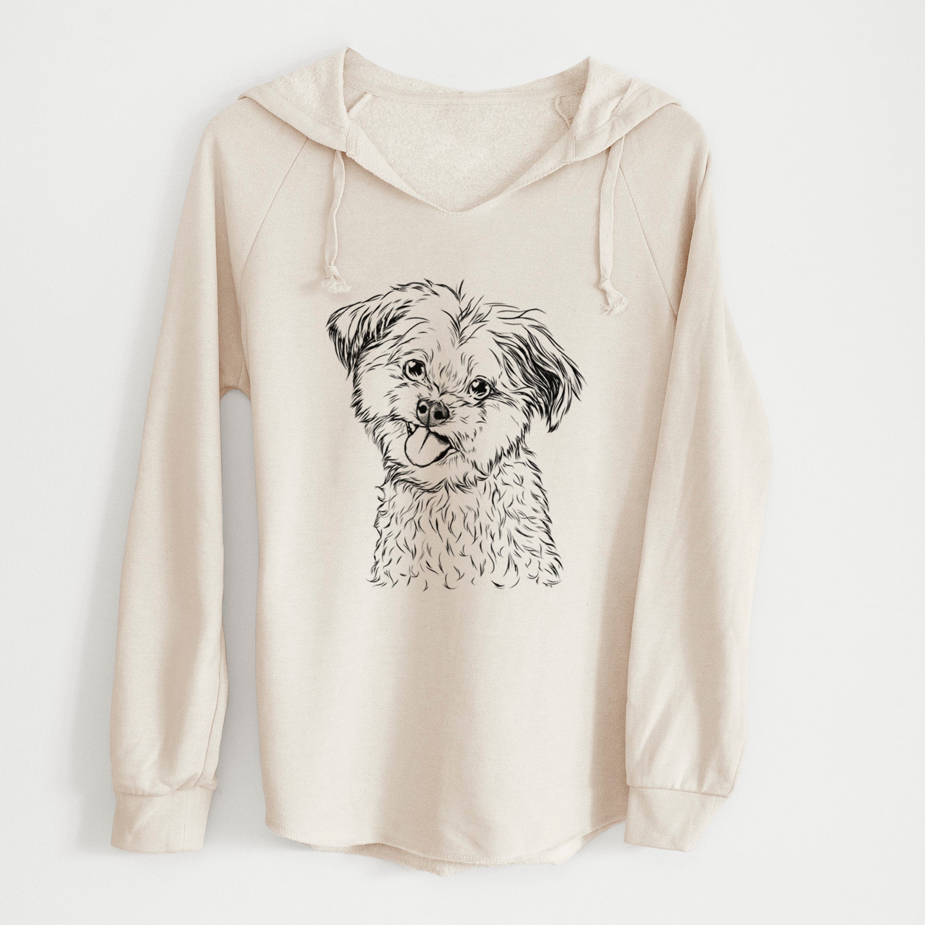 Bare Puff the Malshi - Cali Wave Hooded Sweatshirt