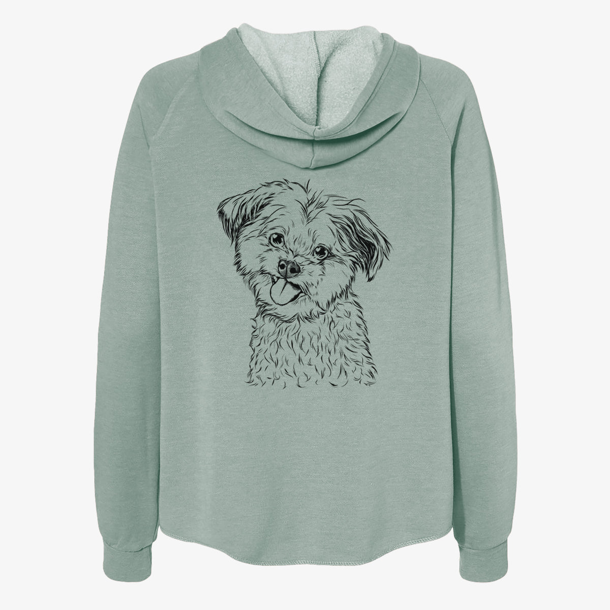 Puff the Malshi - Women's Cali Wave Zip-Up Sweatshirt