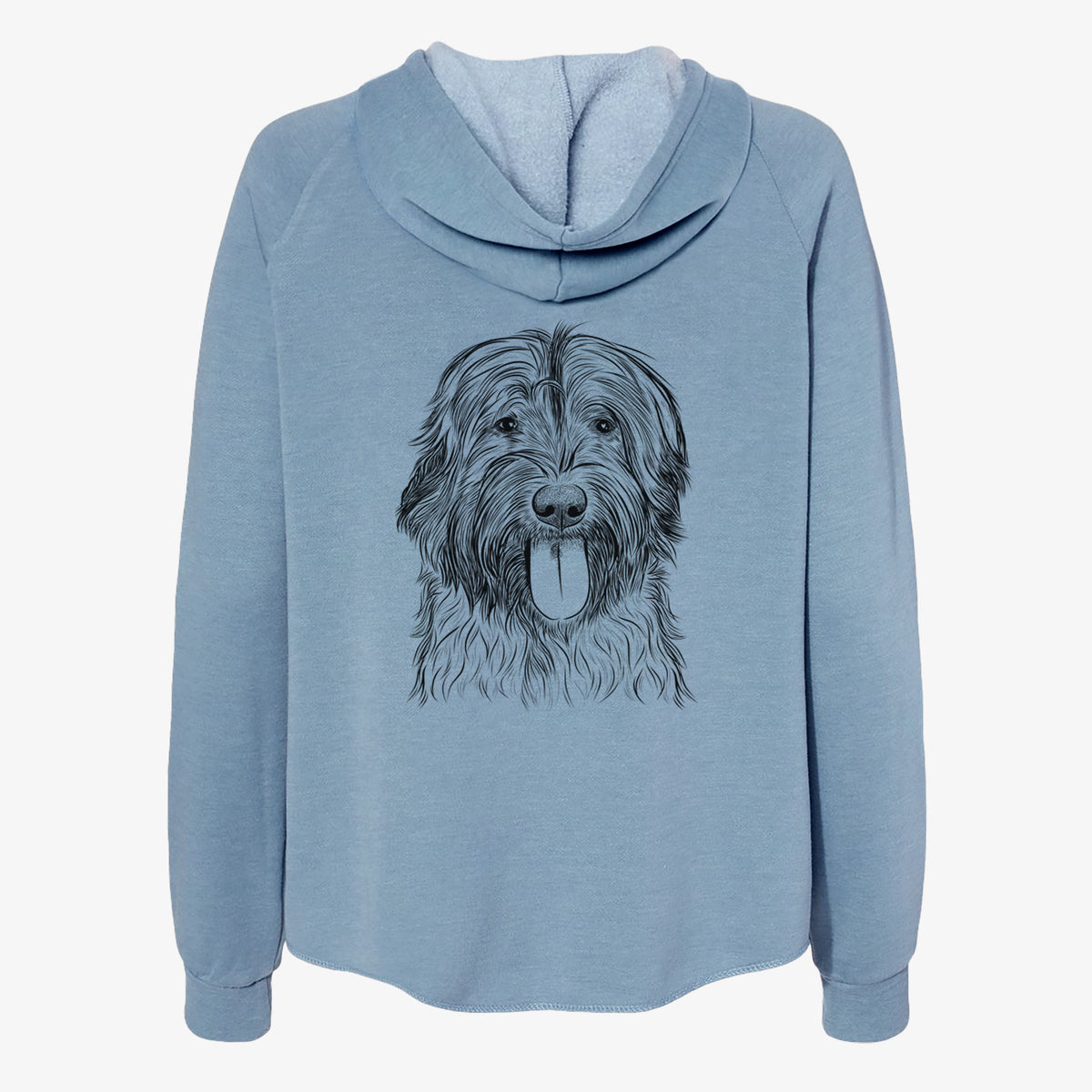 Puig the Catalan Sheepdog - Women's Cali Wave Zip-Up Sweatshirt
