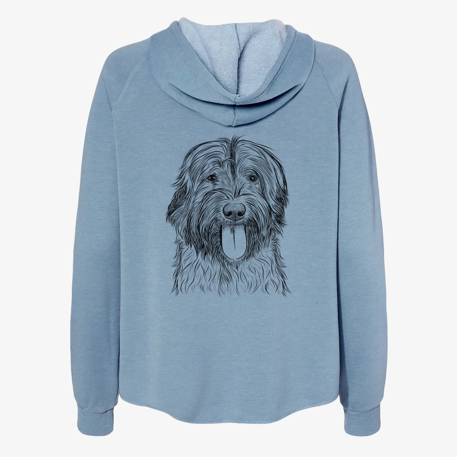 Puig the Catalan Sheepdog - Women's Cali Wave Zip-Up Sweatshirt