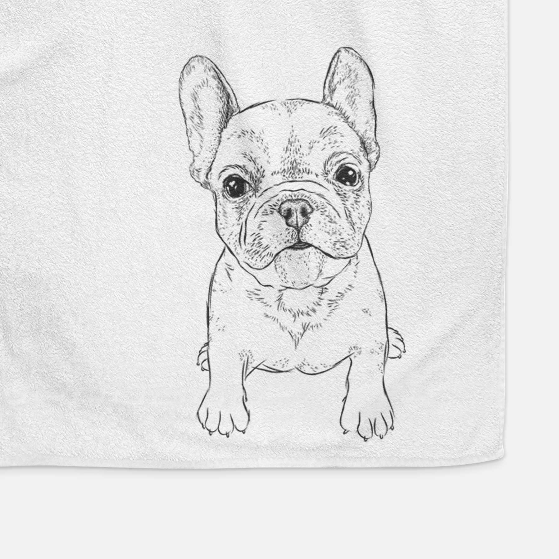 Puppy Pierre the French Bulldog Decorative Hand Towel