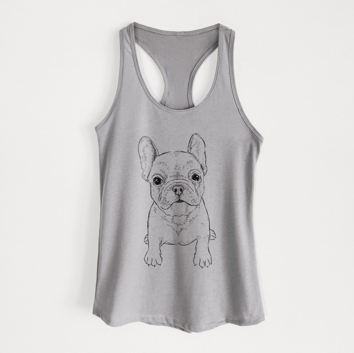 Puppy Pierre the French Bulldog - Women&#39;s Racerback Tanktop