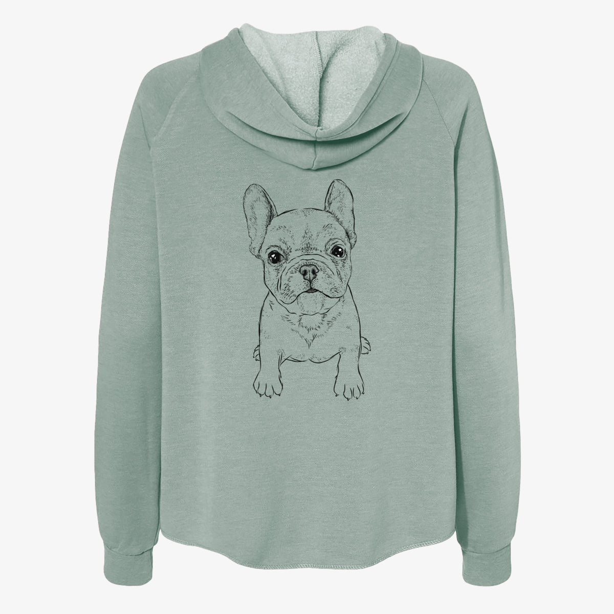 Puppy Pierre the French Bulldog - Women's Cali Wave Zip-Up Sweatshirt