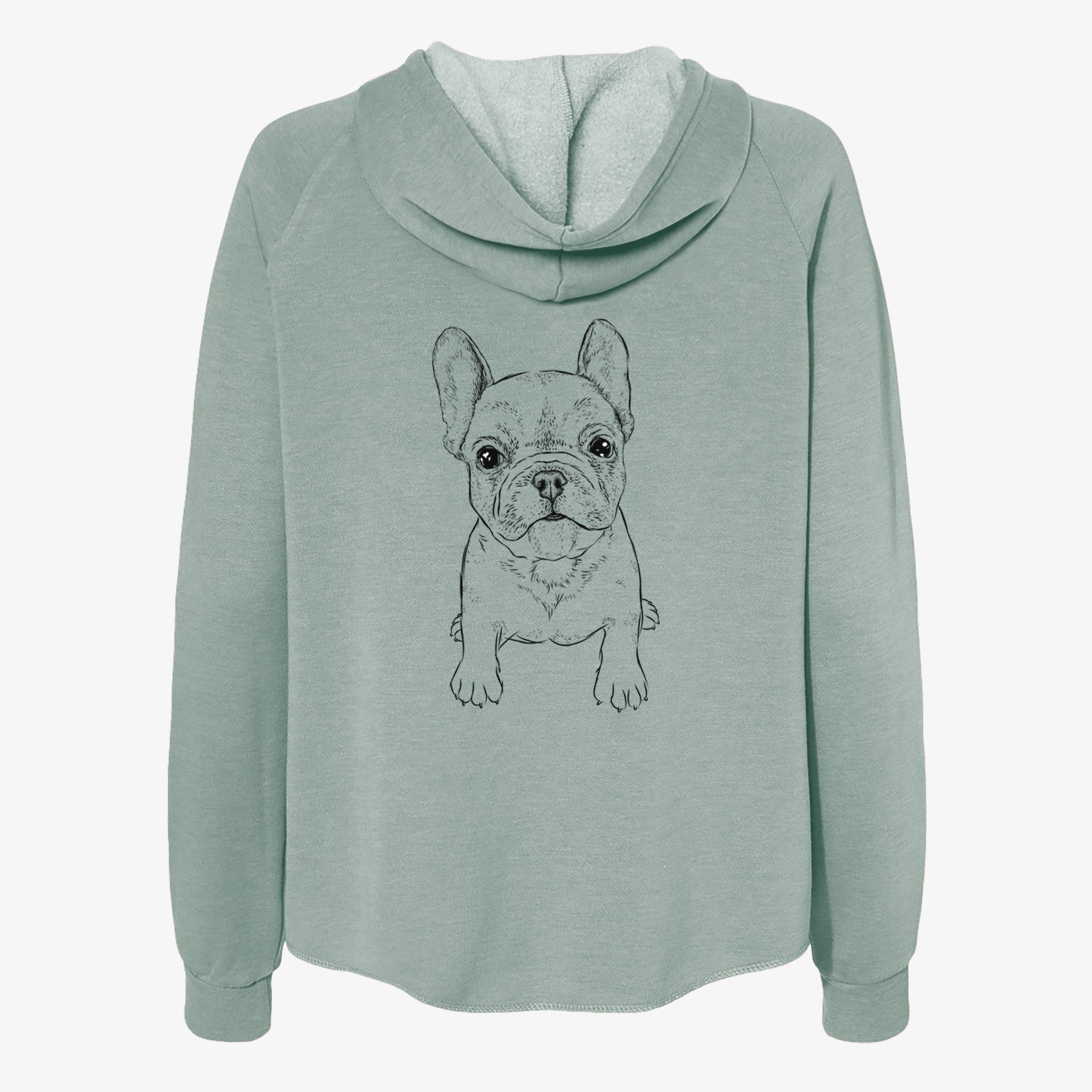 Puppy Pierre the French Bulldog - Women's Cali Wave Zip-Up Sweatshirt