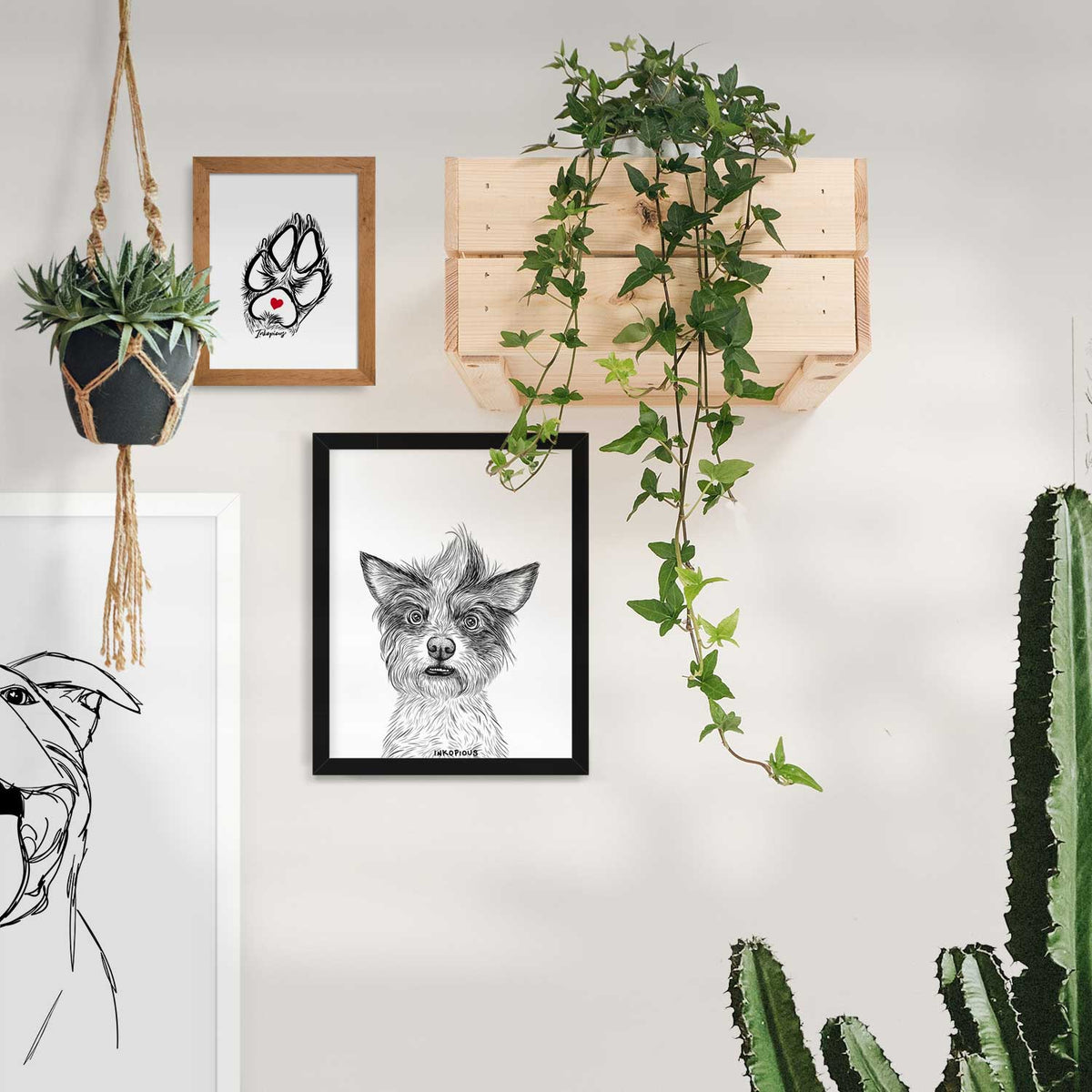 Quigley the Mixed Breed Art Print