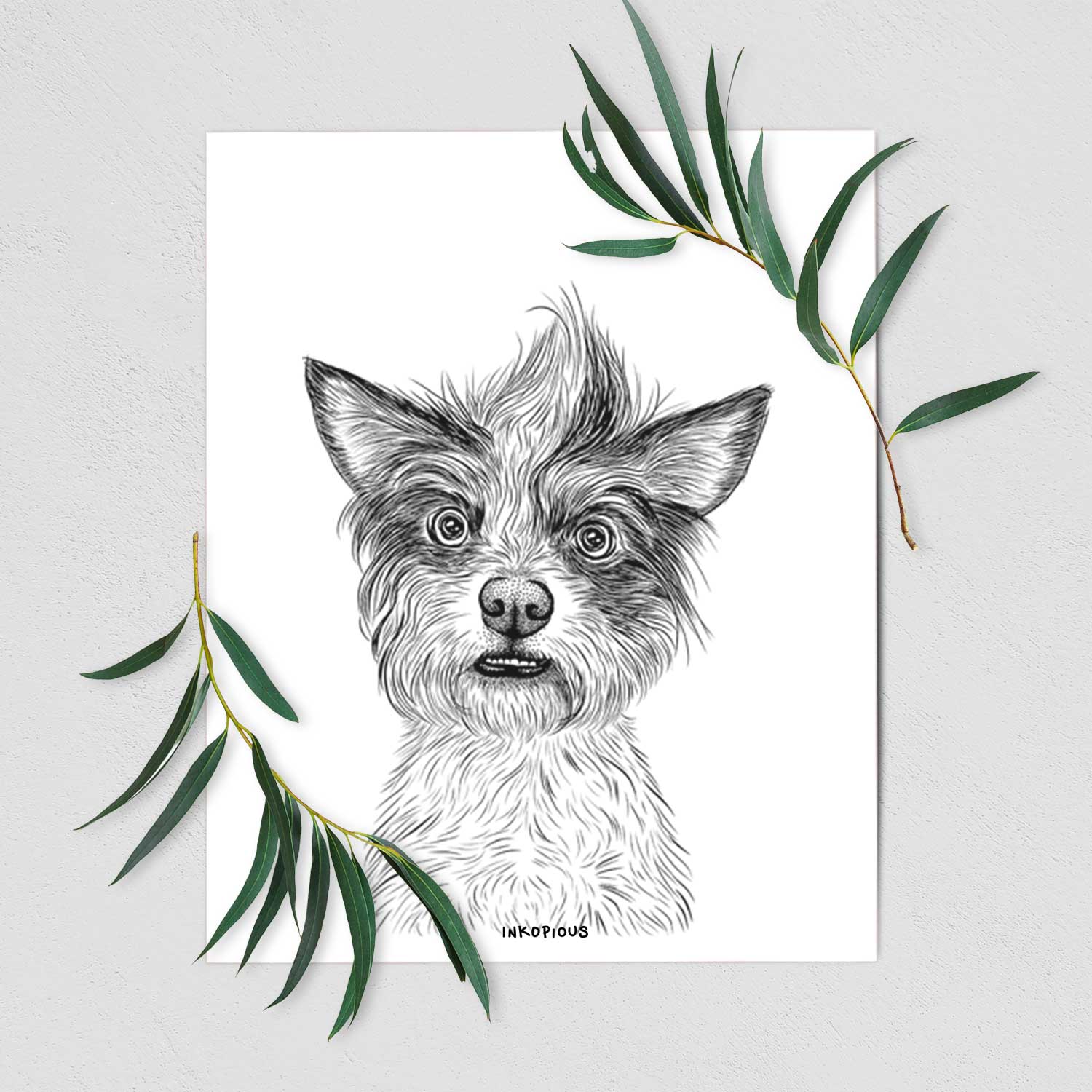 Quigley the Mixed Breed Art Print