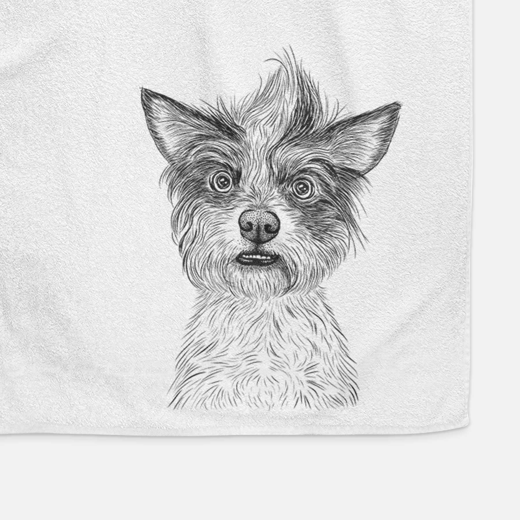 Quigley the Mixed Breed Decorative Hand Towel