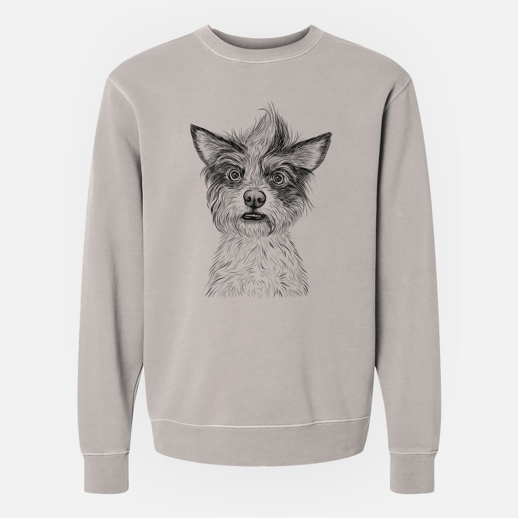 Bare Quigley the Mixed Breed - Unisex Pigment Dyed Crew Sweatshirt