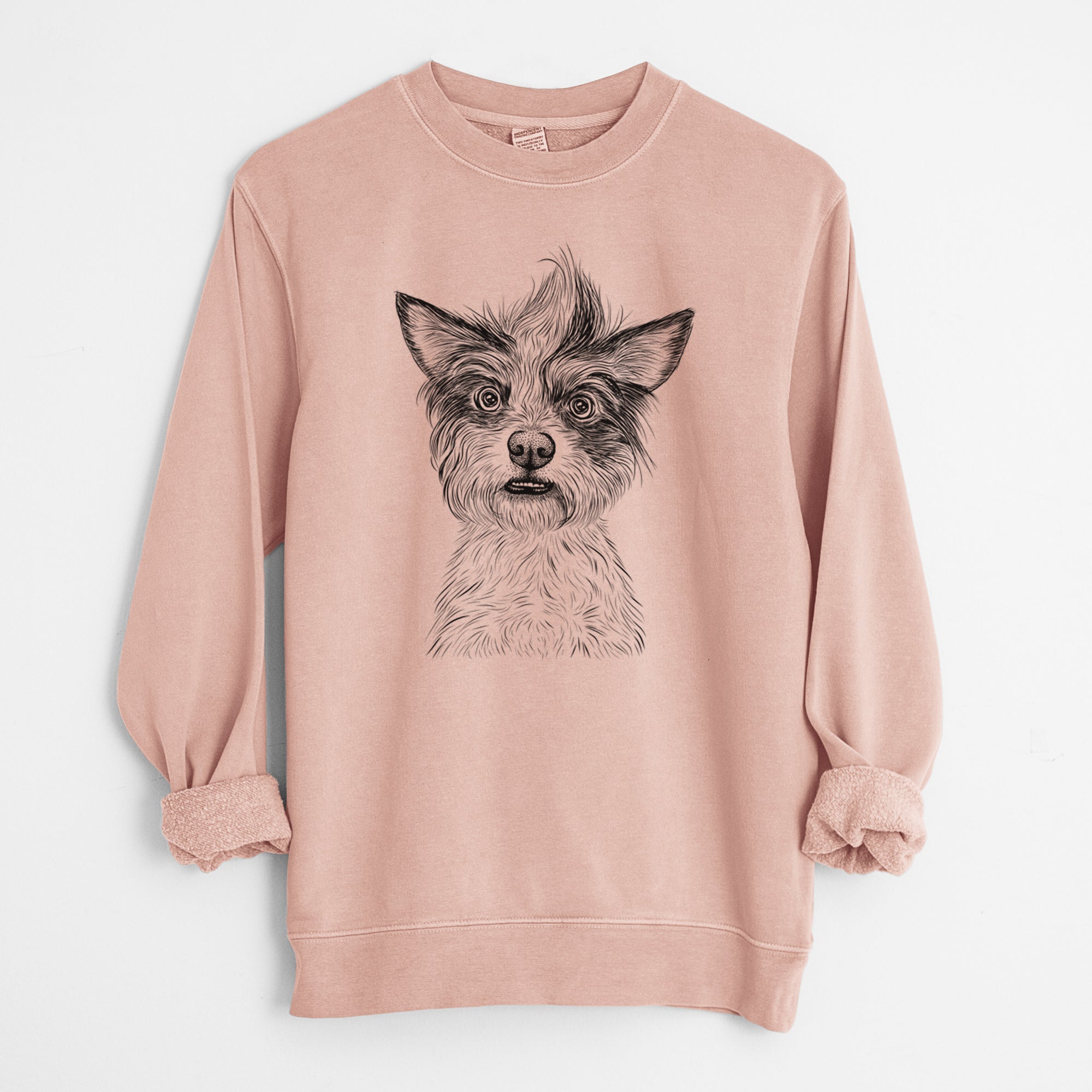 Bare Quigley the Mixed Breed - Unisex Pigment Dyed Crew Sweatshirt