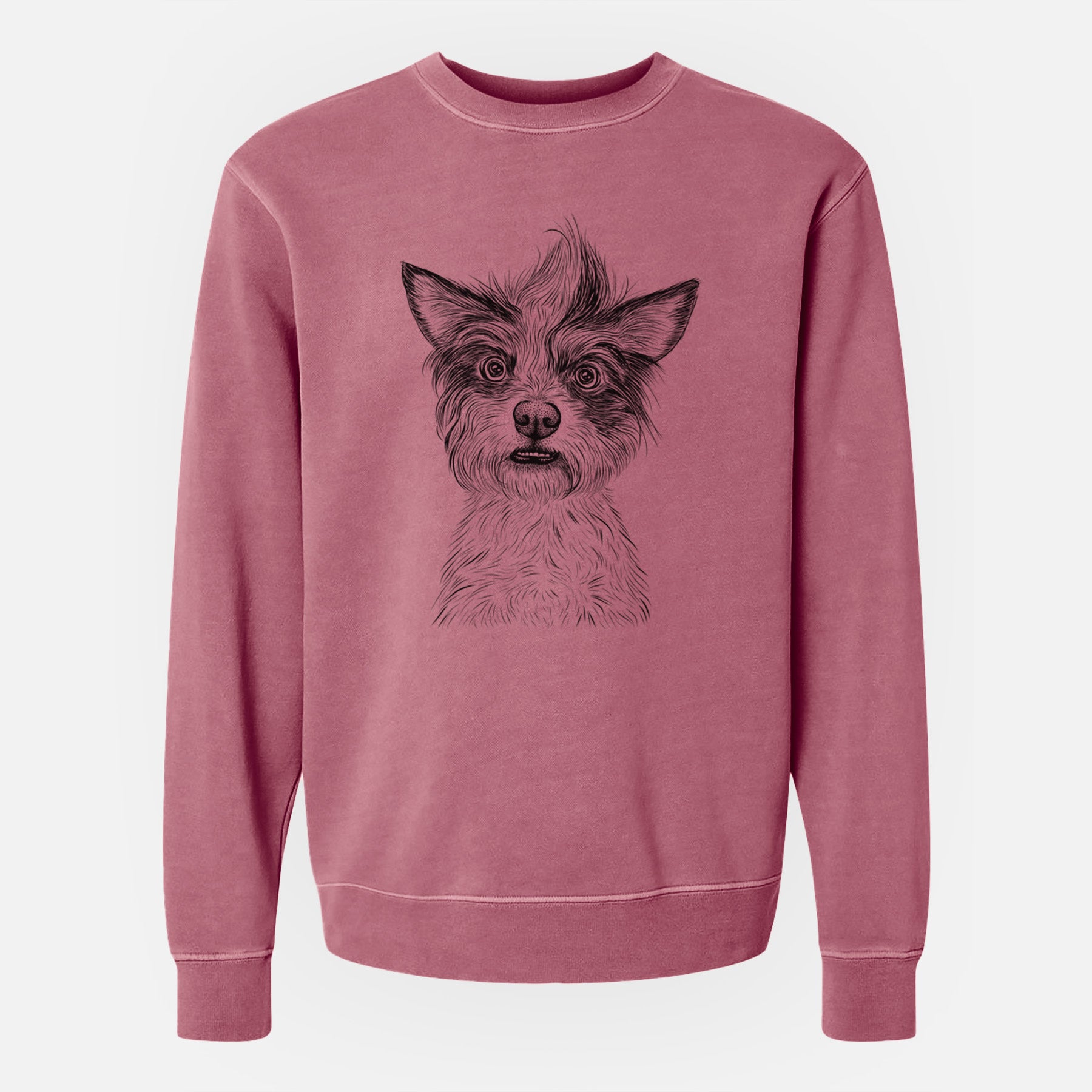 Bare Quigley the Mixed Breed - Unisex Pigment Dyed Crew Sweatshirt