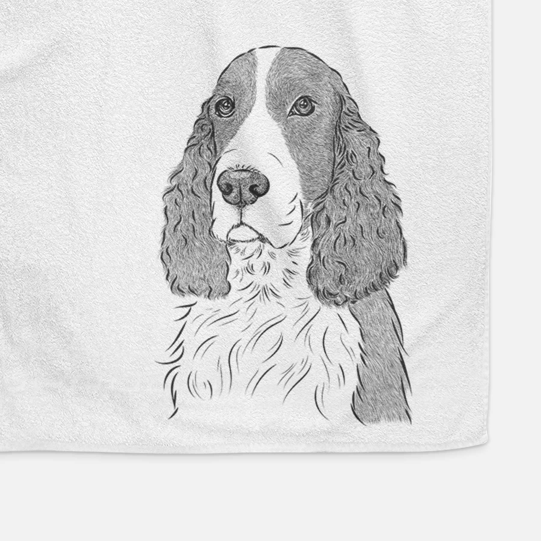 Quincy the English Springer Spaniel Decorative Hand Towel