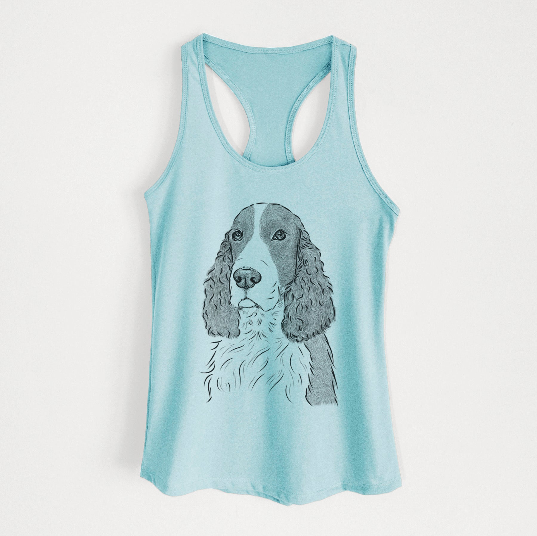 Quincy the English Springer Spaniel - Women's Racerback Tanktop