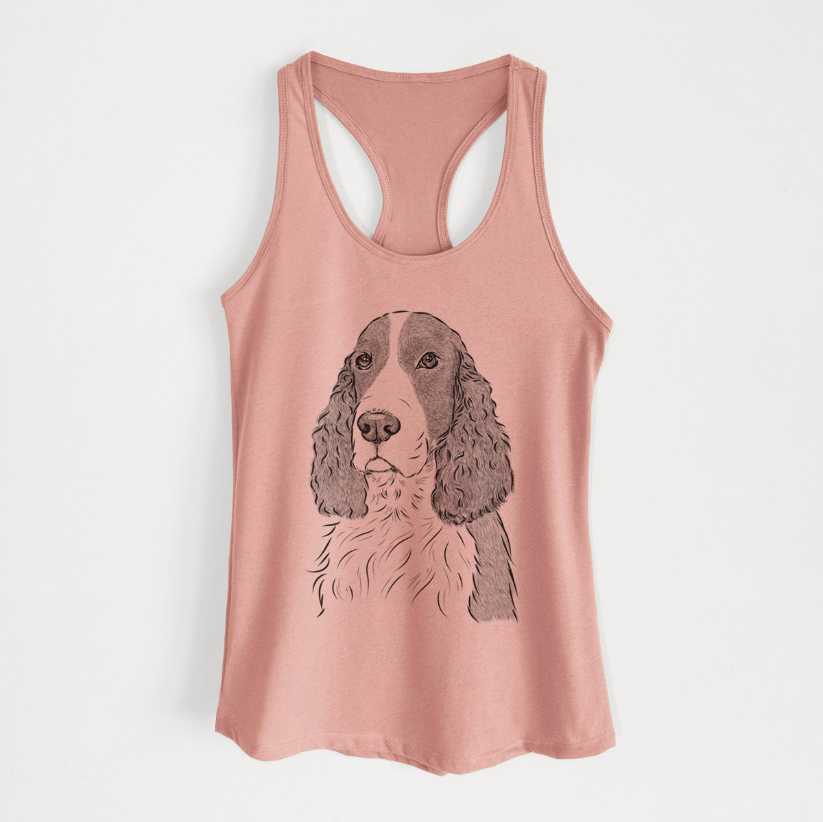 Quincy the English Springer Spaniel - Women's Racerback Tanktop