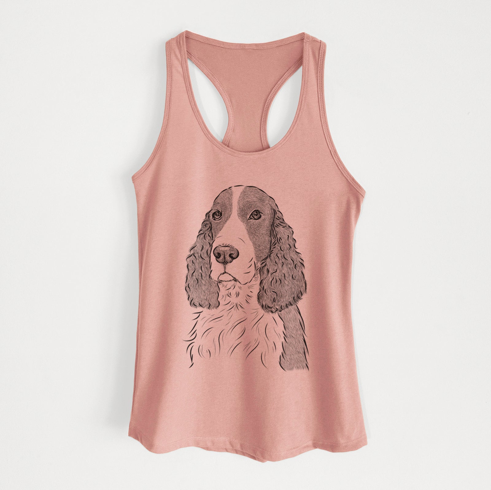 Quincy the English Springer Spaniel - Women's Racerback Tanktop