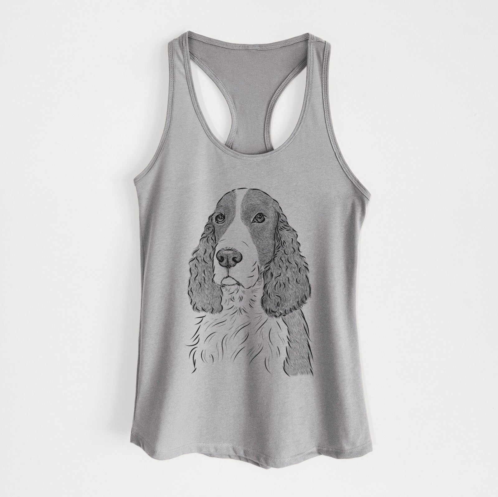 Quincy the English Springer Spaniel - Women's Racerback Tanktop