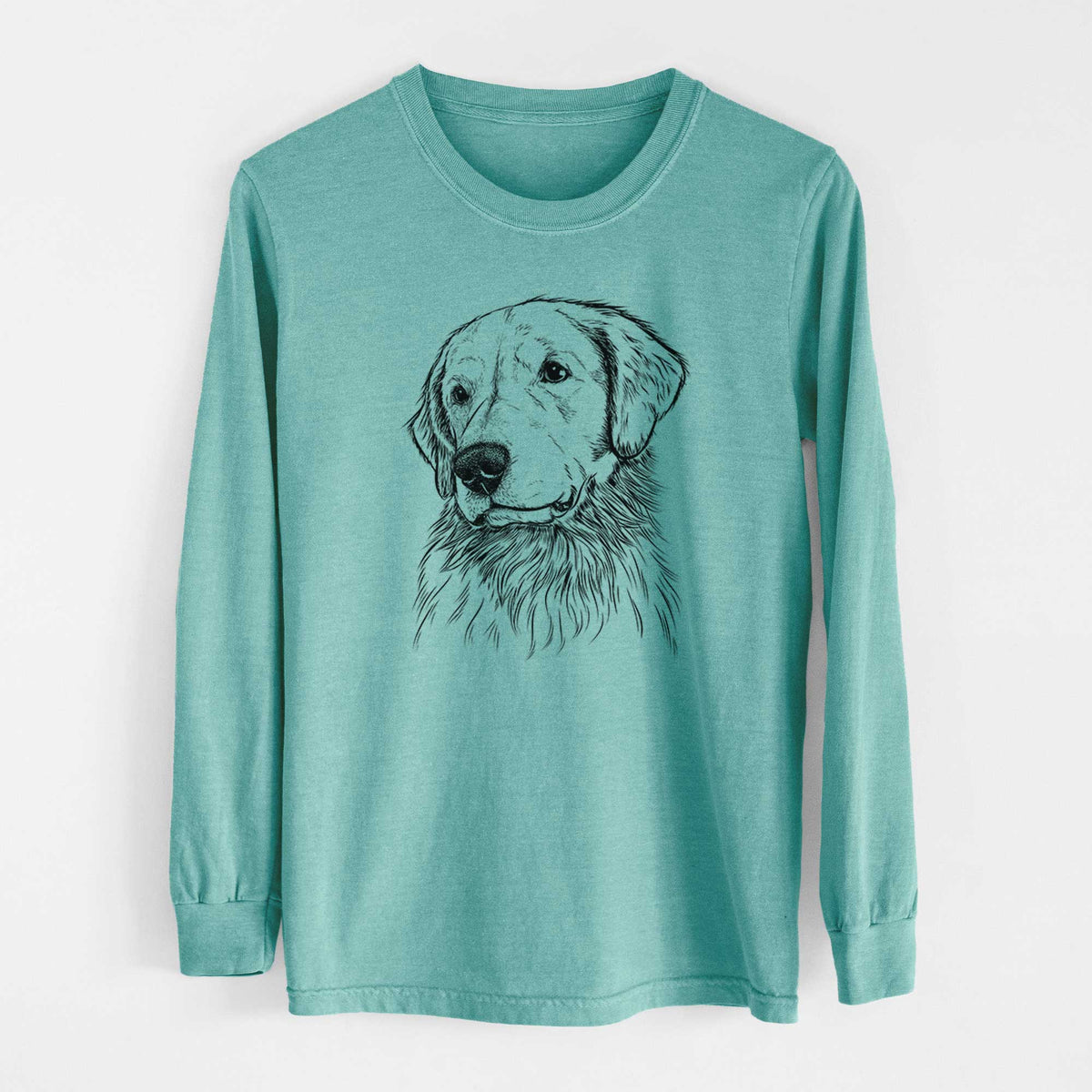 Bare Quinn the Golden Retriever - Heavyweight 100% Cotton Long Sleeve