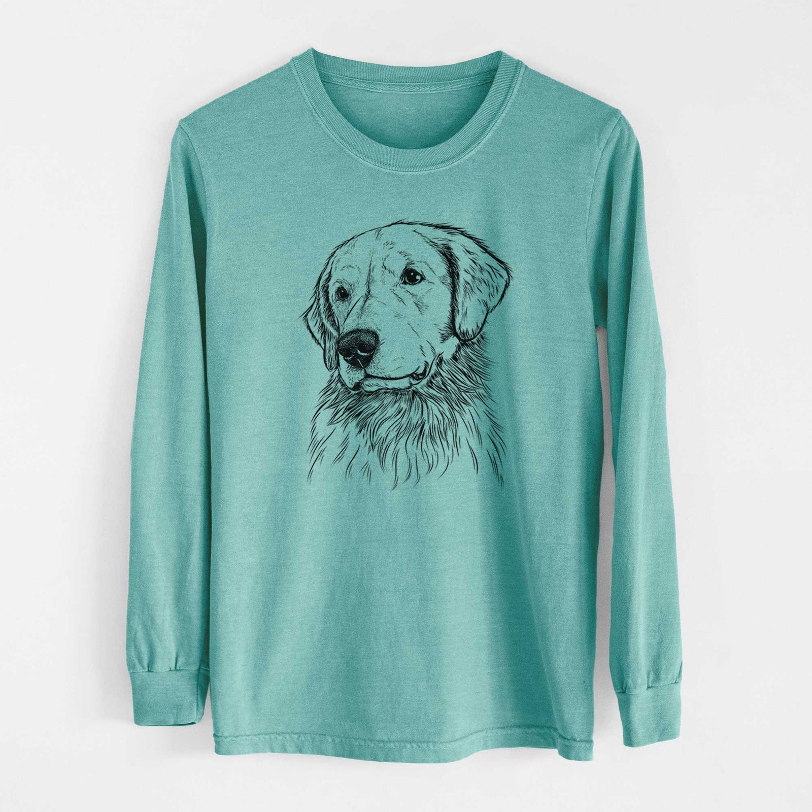 Bare Quinn the Golden Retriever - Heavyweight 100% Cotton Long Sleeve