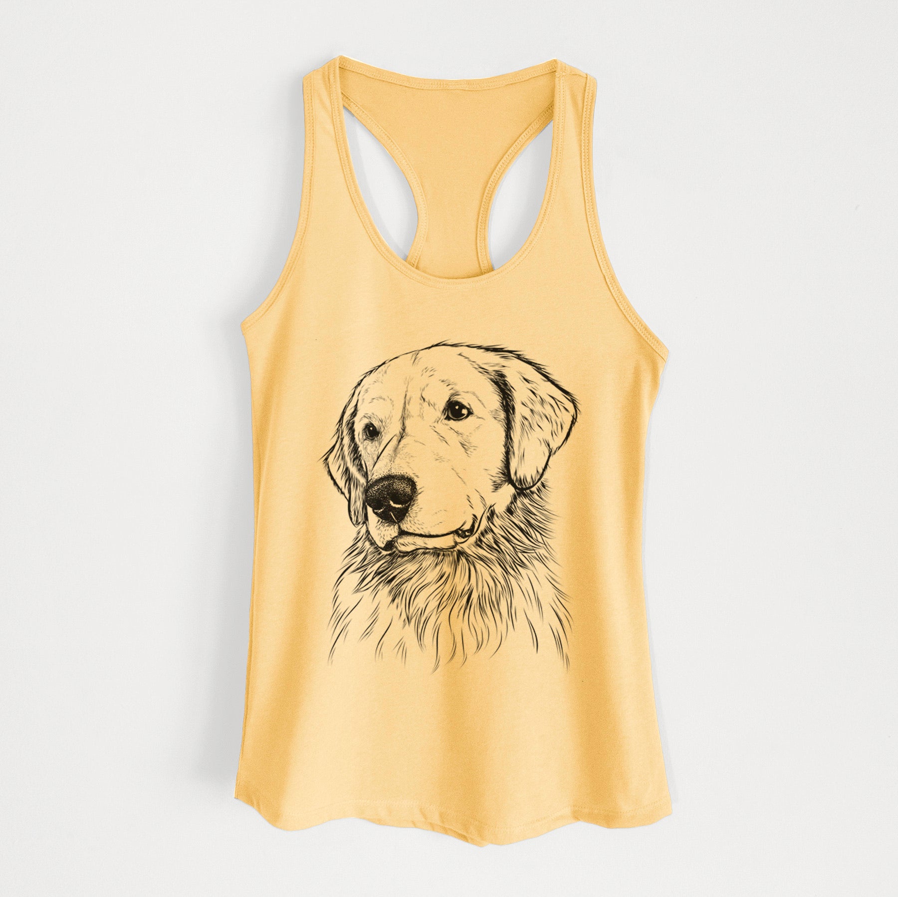 Quinn the Golden Retriever - Women's Racerback Tanktop