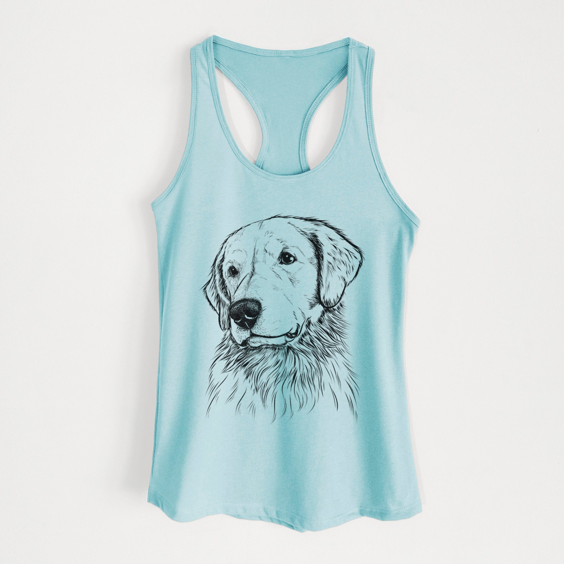 Quinn the Golden Retriever - Women's Racerback Tanktop