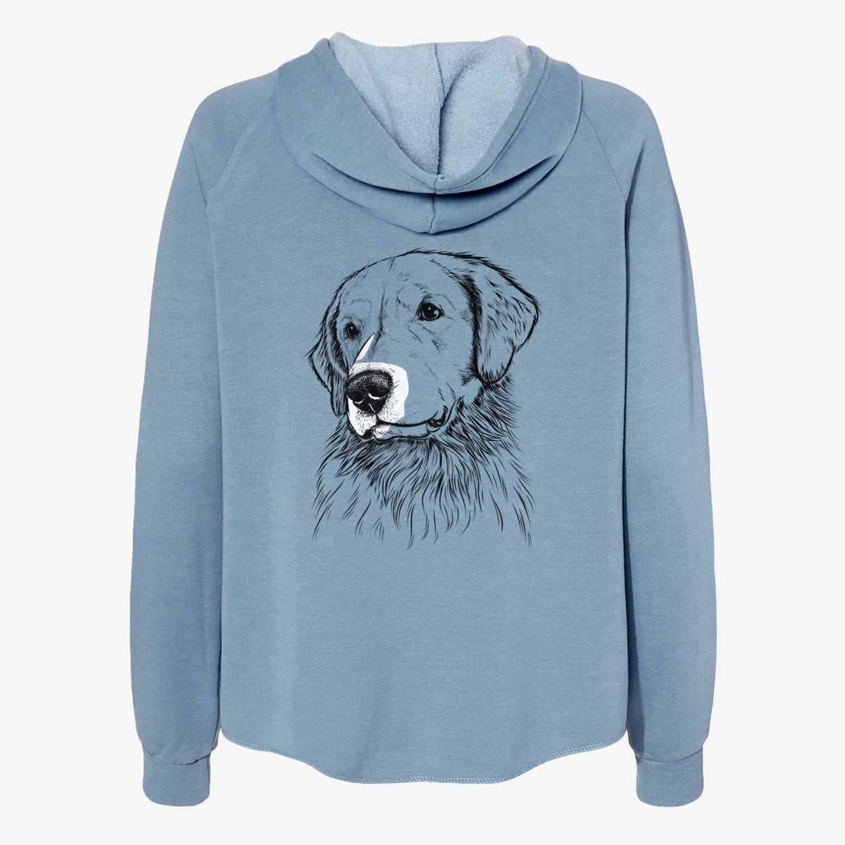 Quinn the Golden Retriever - Women's Cali Wave Zip-Up Sweatshirt