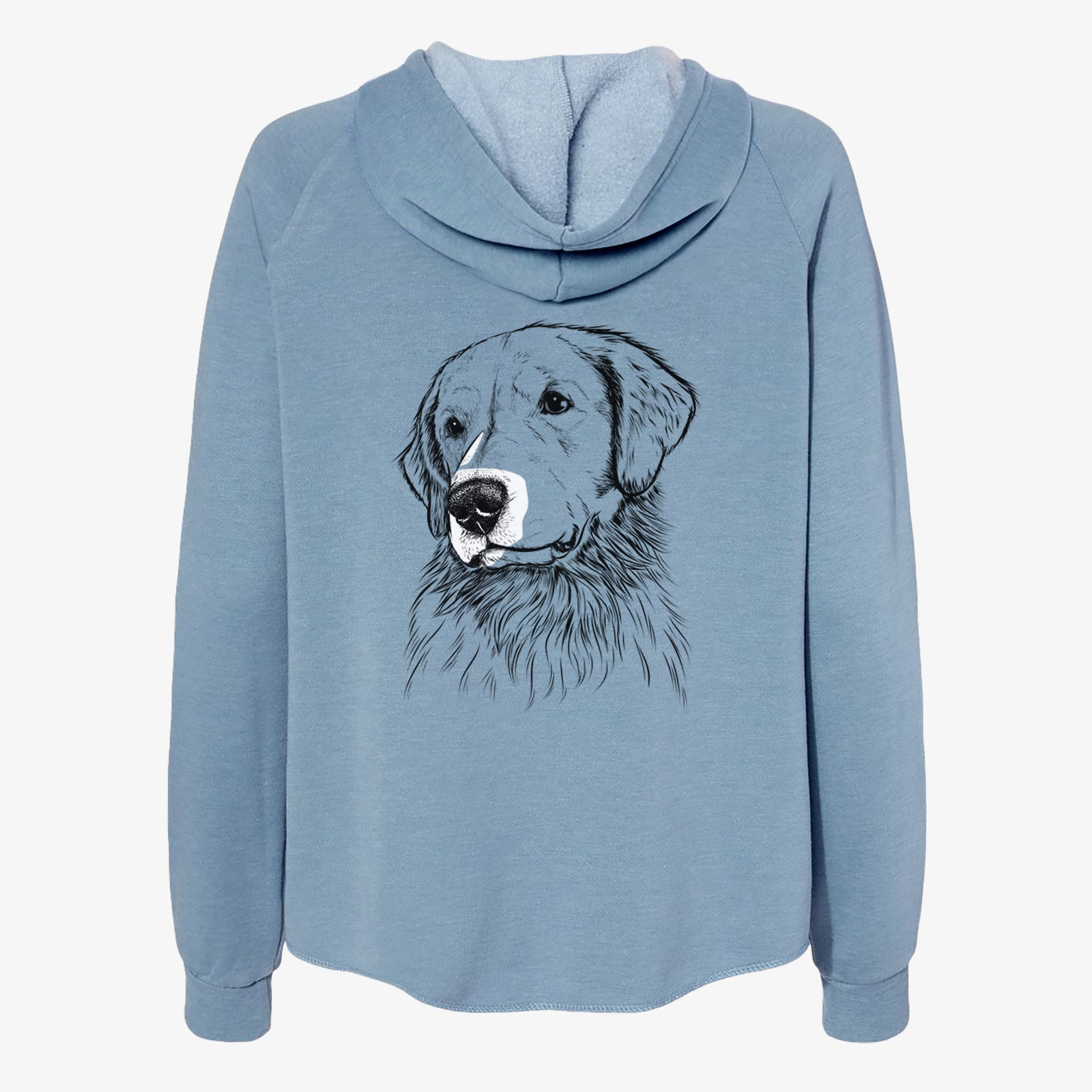 Quinn the Golden Retriever - Women's Cali Wave Zip-Up Sweatshirt
