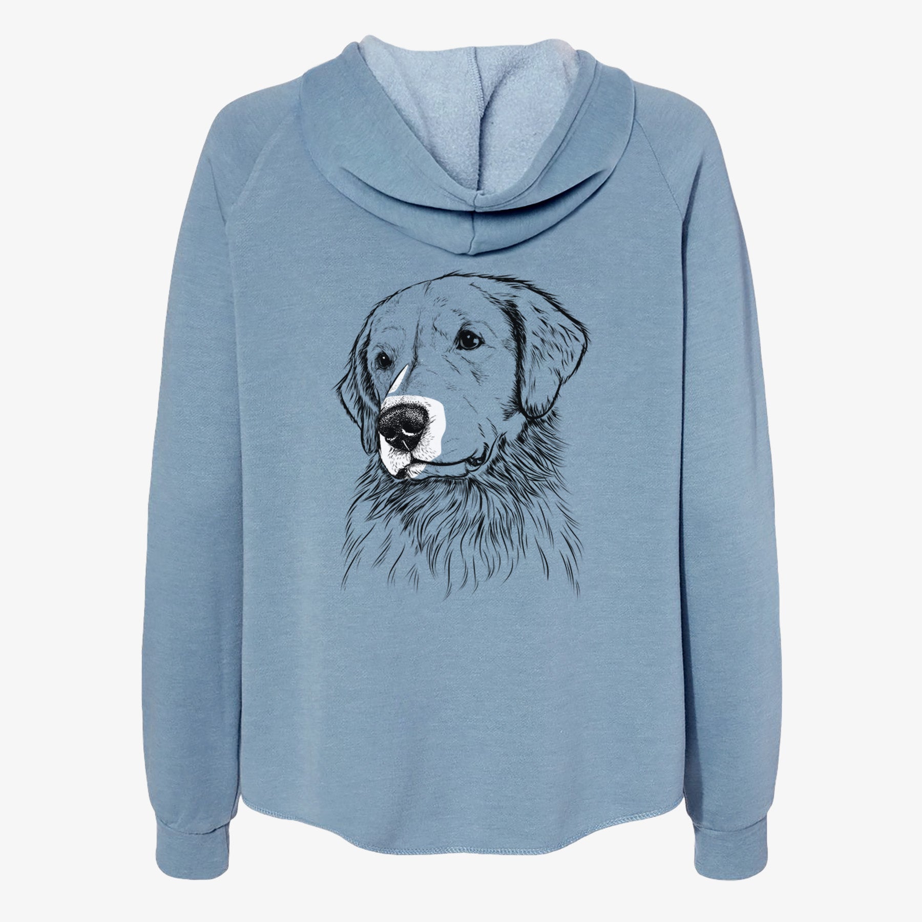 Quinn the Golden Retriever - Women's Cali Wave Zip-Up Sweatshirt