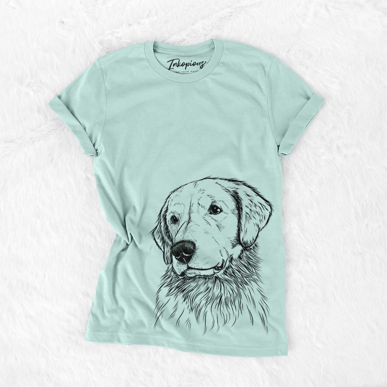 Quinn the Golden Retriever - Bella Canvas Unisex Crewneck