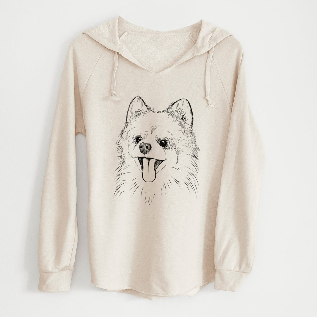 Bare Quinn the Pomeranian - Cali Wave Hooded Sweatshirt