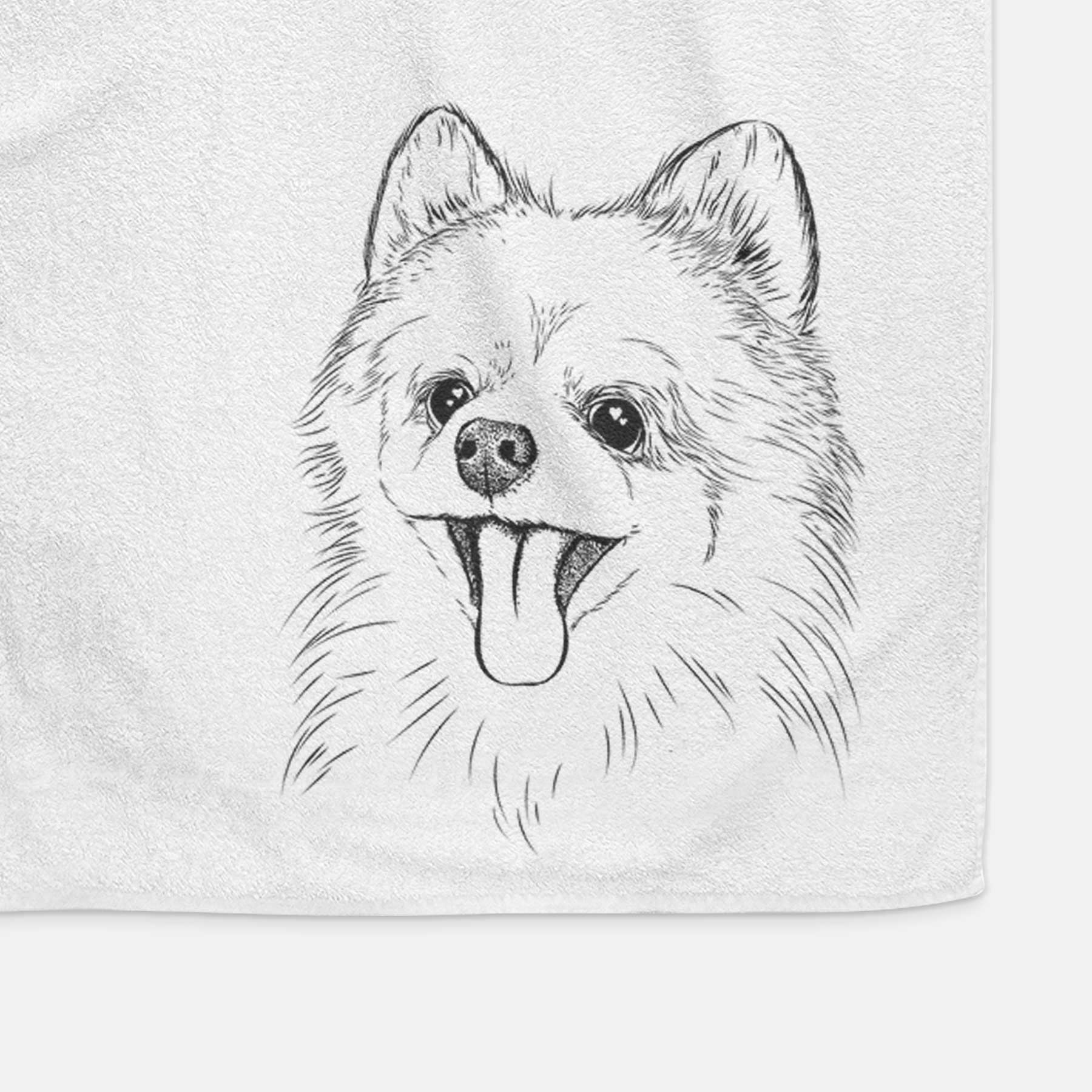 Quinn the Pomeranian Decorative Hand Towel