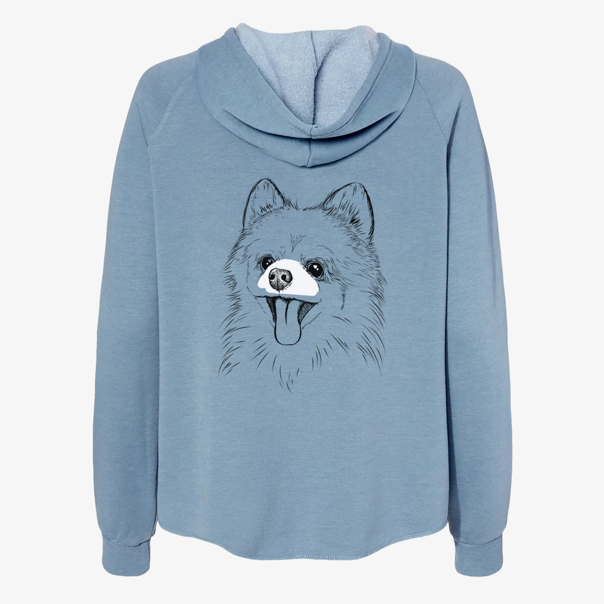 Quinn the Pomeranian - Women's Cali Wave Zip-Up Sweatshirt