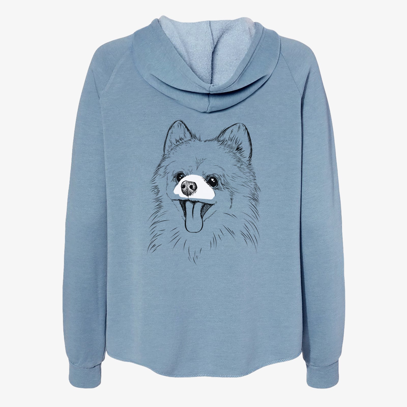 Quinn the Pomeranian - Women's Cali Wave Zip-Up Sweatshirt