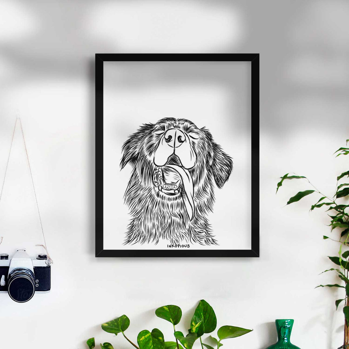 Quint the Mixed Breed Art Print
