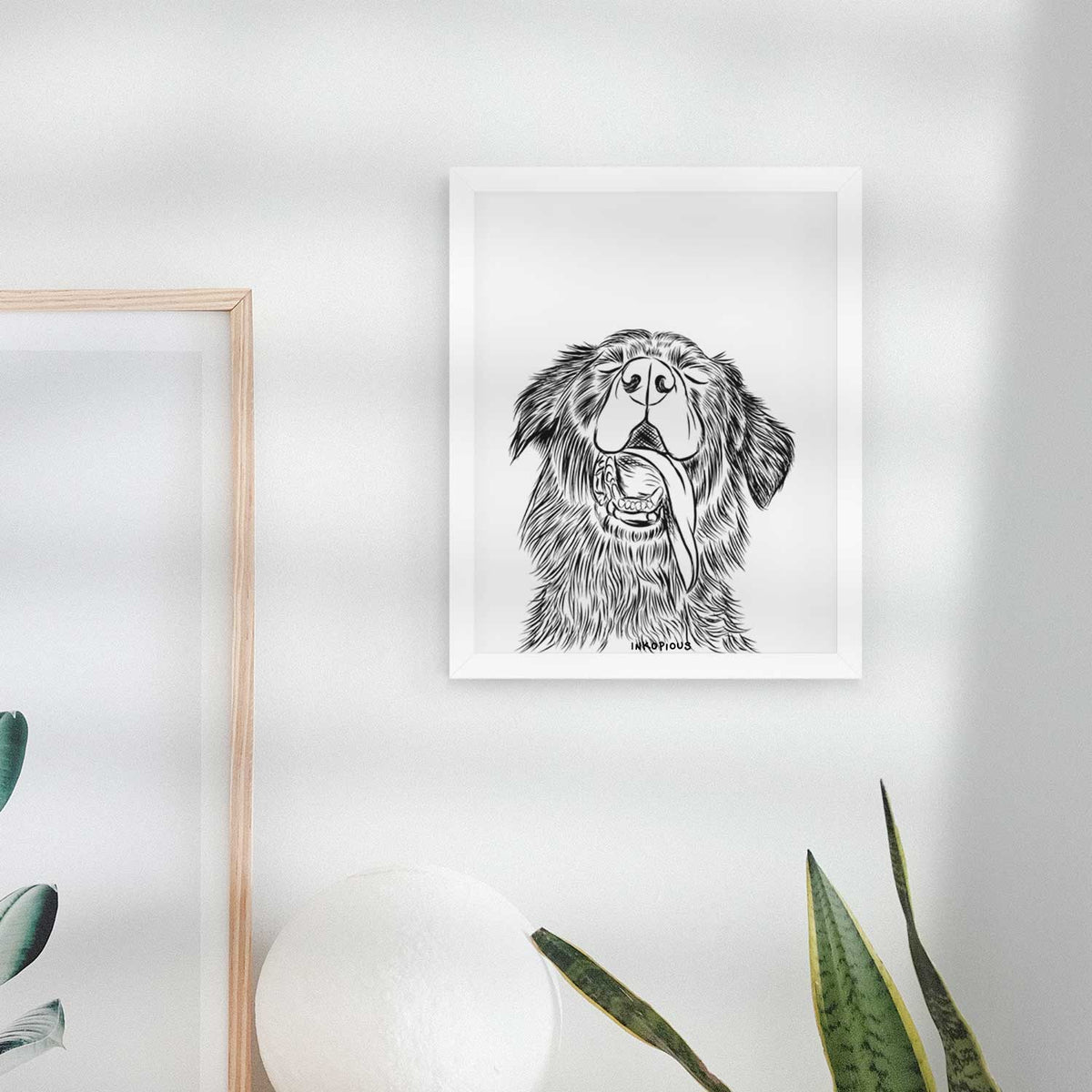 Quint the Mixed Breed Art Print